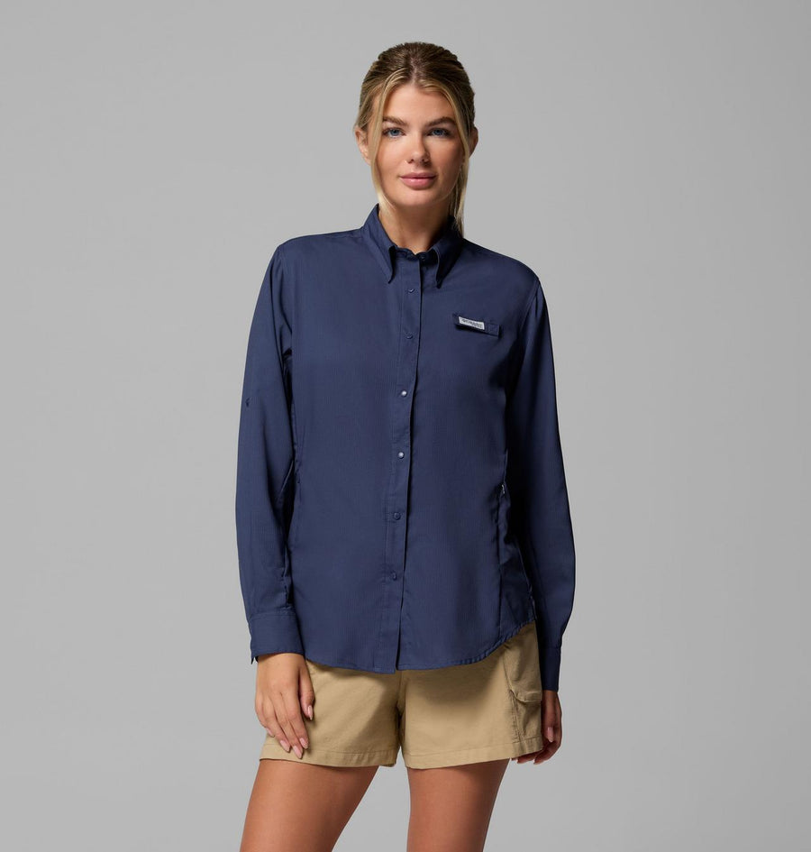 Imagen referencial Columbia Tamiami II Long Sleeve color 467 Nocturnal para Crystal Springs color 470