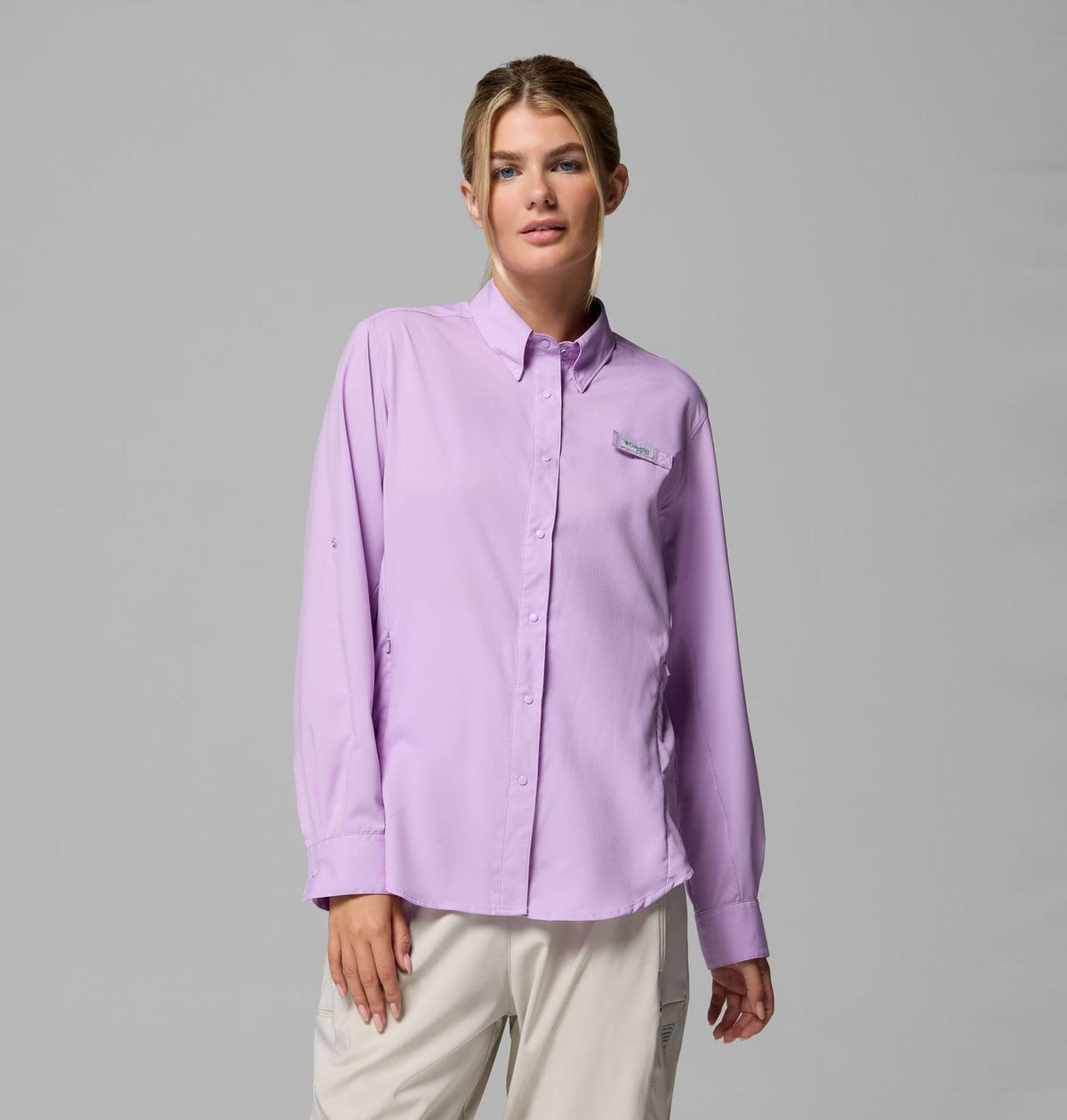 Imagen referencial Tamiami II Long Sleeve color 583 Hydrangea para Crystal Springs